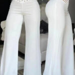 High-Waisted Flared Pants For Women