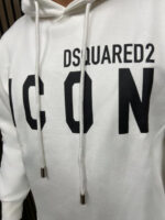 Dsquared Icon Hoodie - White - Afbeelding 4