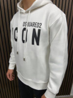Dsquared Icon Hoodie - White - Afbeelding 2